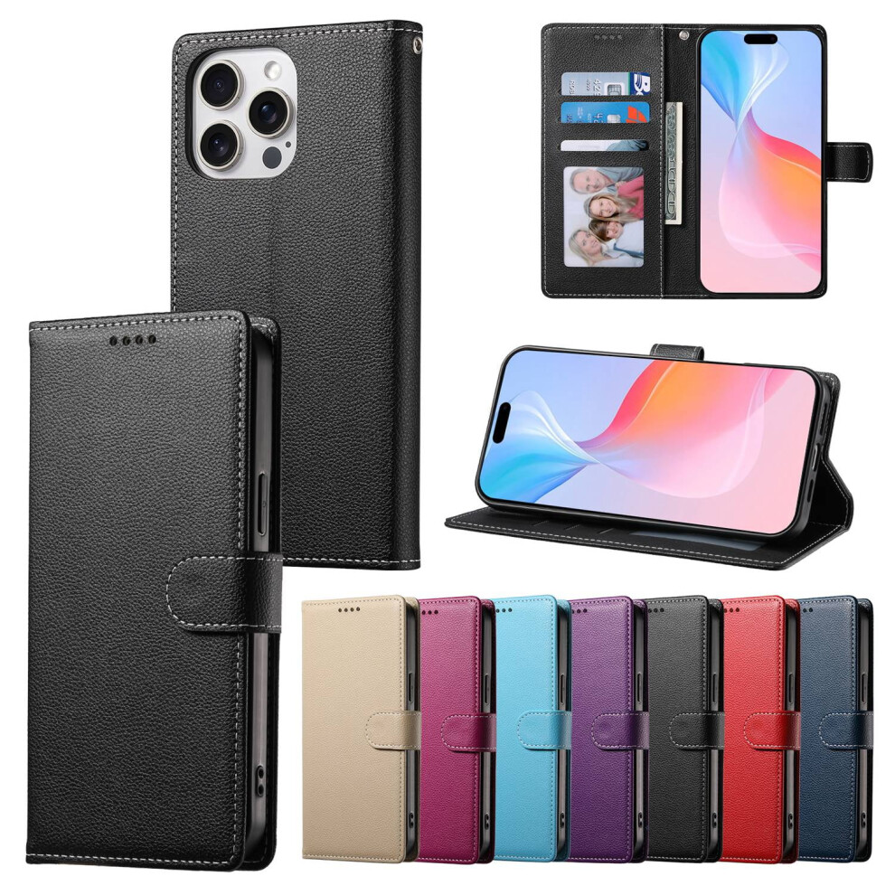 Leather Wallet Phone Case For Iphone 16 Pro Max To Iphone 971050514819