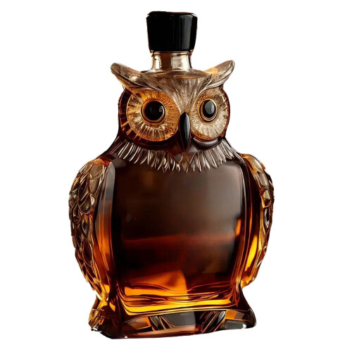 Καράφα Ουίσκι Owl από Χειροποίητο Βοροπυριτικό Γυαλί 750ml 1