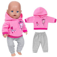 Doll Clothes for 14-18 Inch Dolls Winter Hoodie Pants Set