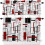 Geometric Red Kitchen Curtains and Valances Set Rod Pocket 1