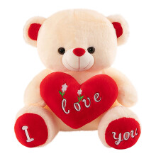 Teddy Bear Plush Toy with Heart 11.8 Inch