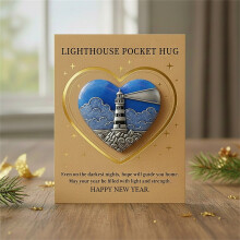 Pocket Hug Token Heart Card Butterfly Metal Keepsake 3.15 x