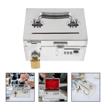 Password Lock Piggy Bank Stainless Steel Adult Savings Box
