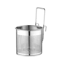 Stainless Steel Pasta Strainer Basket with Handle – Compatible with Pasta Pots, Mesh Strainer for Noodles, Dumplings, Vegetables & Hot Pots