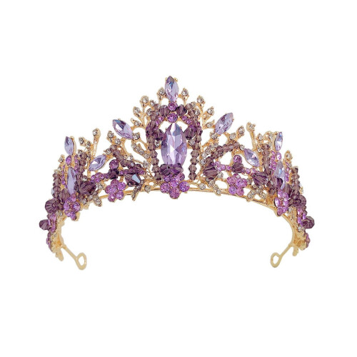 Tiara de strass com cristais para mulheres