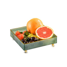 Bandeja para servir aperitivos, de plástico transparente con compartimentos, 1 unidad.
