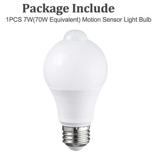 Ampoule LED à détecteur de mouvement PIR E27 (1 ou 2 pièces)