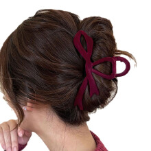 Velvet Hair Clips for Women Soft Hair-Protective 6pcs
