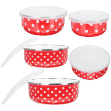 FOXNOVO Bols de conservation avec couvercles hermétiques (lot de 5)