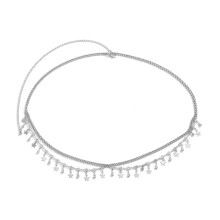 Metal rhinestone waist chain for bikini dancing silver gold