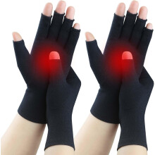 Fingerless Compression Gloves for Women and Men 2 Pairs