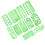 Set di stencil per disegno geometrico OUNONA, 11 pezzi 8