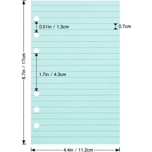 Hârtie de rezervă liniată A6, 120 g/m², pachet de 3 1