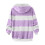 Dame vinterfrakke i fleece, lilla, plus size 4