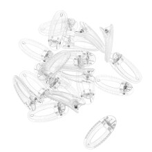 Alligator Hair Clips Transparent Snap Clips 20PCS