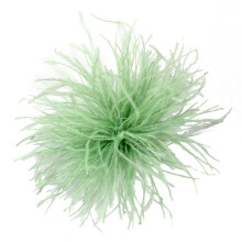 Ostrich Feather Corsage Pin Lapel Accessory 1 Piece