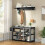 Entryway Shoe Bench with Storage Black 6