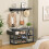Entryway Shoe Bench with Storage Black 7