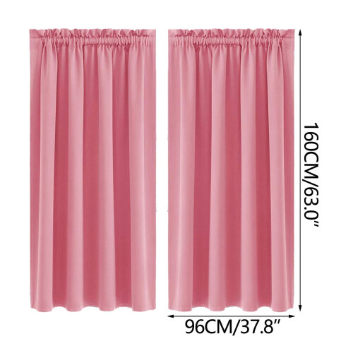 Scandinavian Silk Curtains Heat Insulation Bedroom Kitchen 1