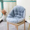 Waterproof Egg Chair Cushion U-Shaped Thick1pc 4