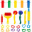Dough Tools Kit Plastic Rollers and Cutters 23 pcs 1