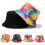 Bob tie-dye réversible en coton (1 pièce) 1