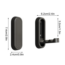 Foldable Wall Hooks Zinc Alloy Brushed Gold 4 Pack