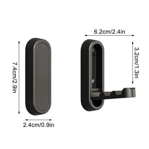 Foldable Wall Hooks Zinc Alloy Brushed Gold 4 Pack