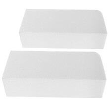 BESTONZON 2Pcs White Foam Cubes for Floral Arranging Painting and Handmade Crafts