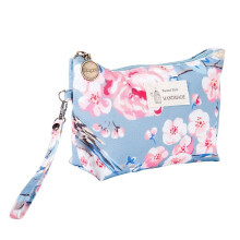 Cosmetic Bag Organizer, Mini Canvas Makeup Pouch for Purse, Compact Travel Toiletry Bag for Women, 1 Piece