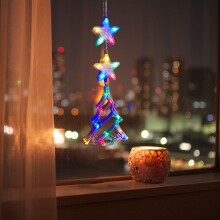 Christmas window lights battery-powered LED sucker lamp