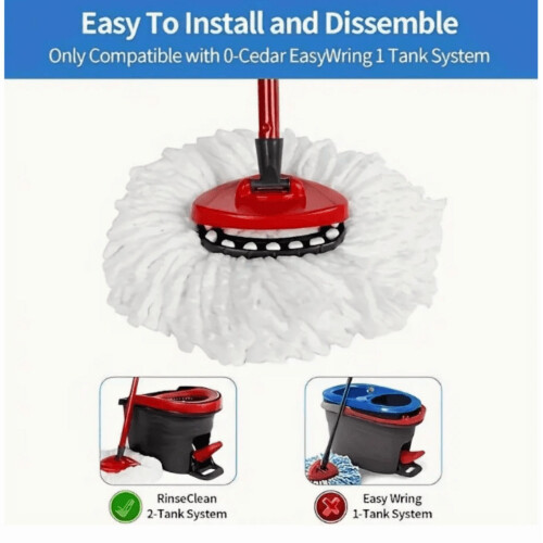 Microvezel draaimop met wasbare doek (1 stuk) 1