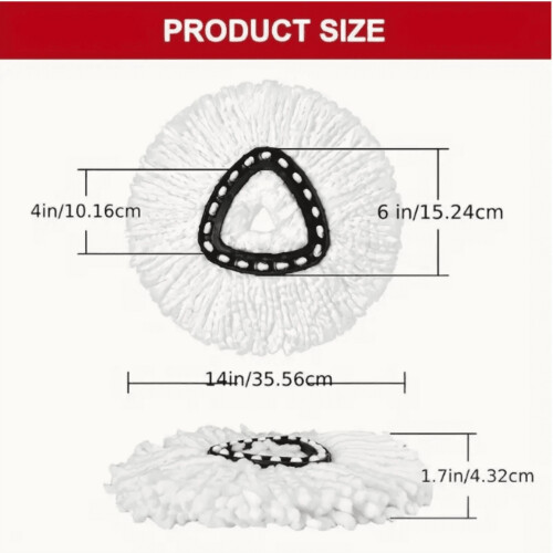 Microvezel draaimop met wasbare doek (1 stuk) 2