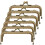 Coin Bag Frame Rectangular Metal Kiss Clasp 6 pcs 1