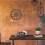 Decor de perete cu roată de trăsură western, maro, rustic, pachet de 1 2