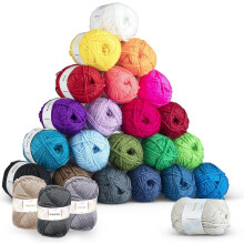 Clearance Acrylic Yarn,Soft Crochet Yarn for Knitting and Crafts - Multicolored Crochet Craft Yarn for Adults and Kids