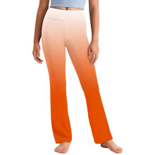 Bell Bottoms for Kids Pants Girls 10-12 Children's Clothing Flare Leggings Girls Leggings for Girls 7-8 Toddler Pants, Orange