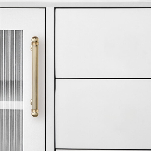 Multipurpose Brushed Gold Cabinet Pull Zinc Alloy Handle 2