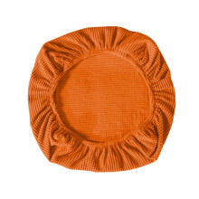 Housse de chaise croisée orange douce et élastique
