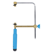 100mm Adjustable Jewelers Saw Bow – Zinc Alloy & ABS Construction, Comfortable Handle, Versatile Cutting for Wood, Acrylic, Metal, Portable &