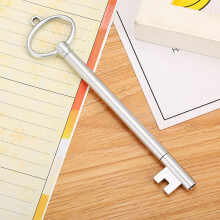 Stylo neutre noir en forme de clé, outil d'écriture de 0,5 mm