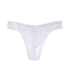 Men's Ice Silk G-String White Valentine's Day Underwear