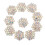 Rhinestone Flower Embellishments Flatback Beads 10pcs 1