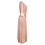 Roze damesbadjas van polyester met kanten afwerking, maat SL 8