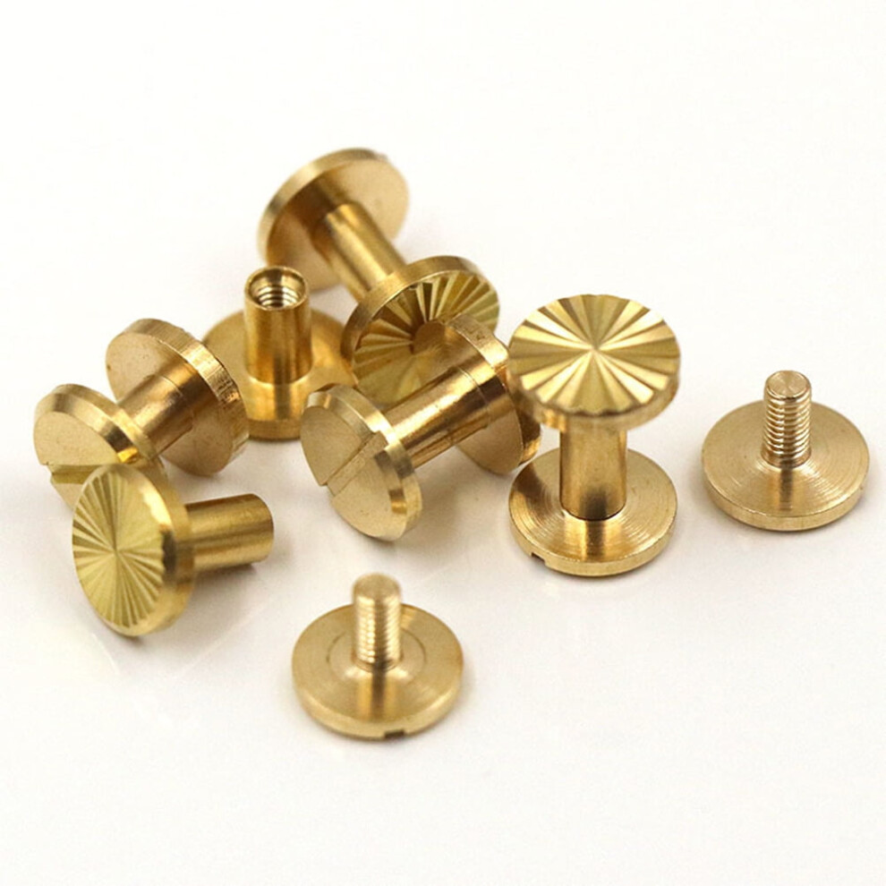10Pcs Sunflower Screw Rivets For Crafting And Leather Projects 9087558564988