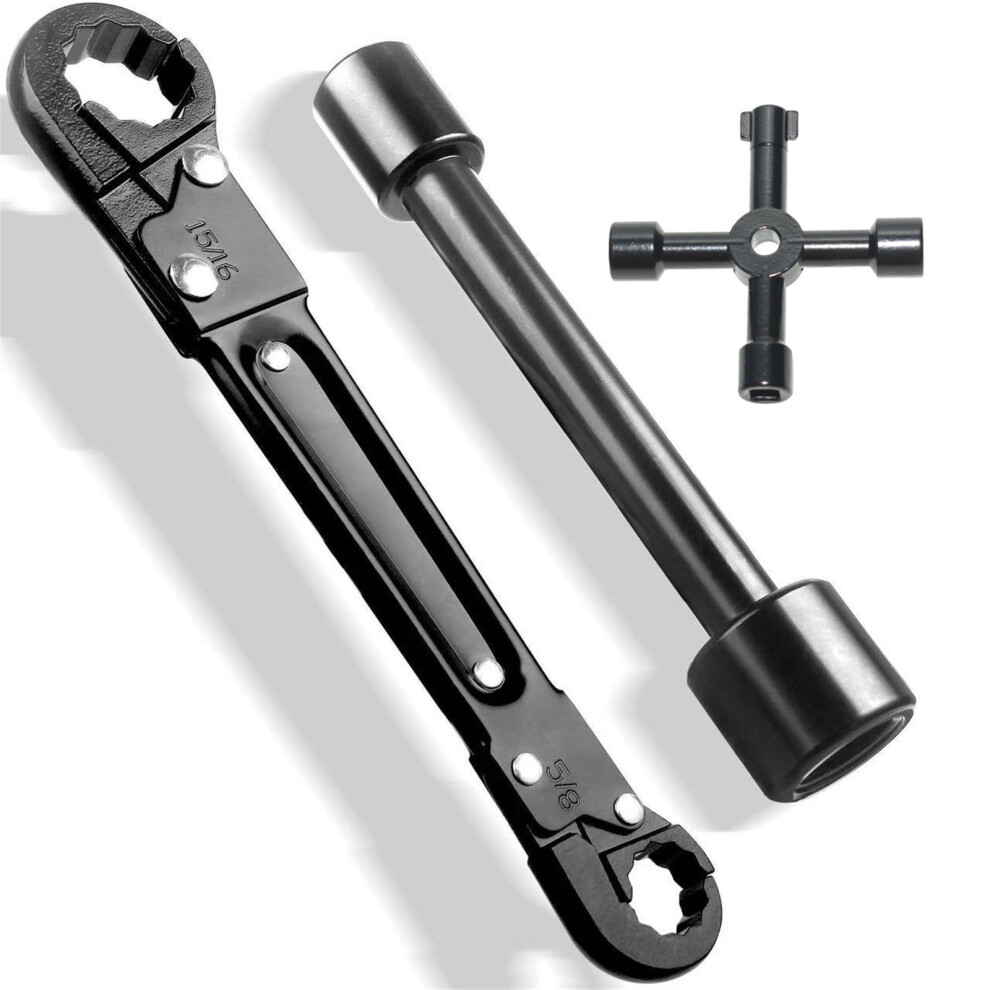 Angle Stop Wrench Kit Dual Kwik-Tite Plumbing Toolset 908436894715