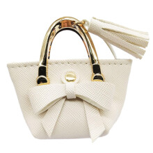 1/6 Scale Handbag with Bow Tie for 12 Inch BJD Dolls White