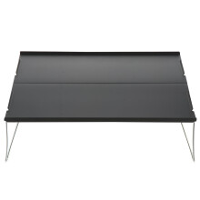 Grey Folding Table for Outdoor Use Portable Camping Picnic