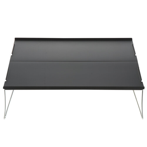 Grey Folding Table for Outdoor Use Portable Camping Picnic
