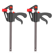 2/4Pcs 91mm Bar Clamps, F Clamp Clamps for One Handed Ratchet Wood Working Clamps, Mini Small Bar Woodworking Clamps for Wood Gluing Crafts